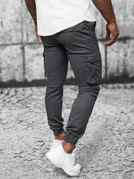 Férfi nadrág chino jogger grafit OZONEE NB/MP0202GS