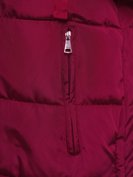 Női hosszú mellény bordó OZONEE O/81276