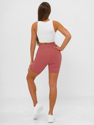 Rövid női leggings burgundia OZONEE JS/XY24026S