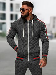 Férfi melegítő együttes fekete OZONEE O/FF5111AB