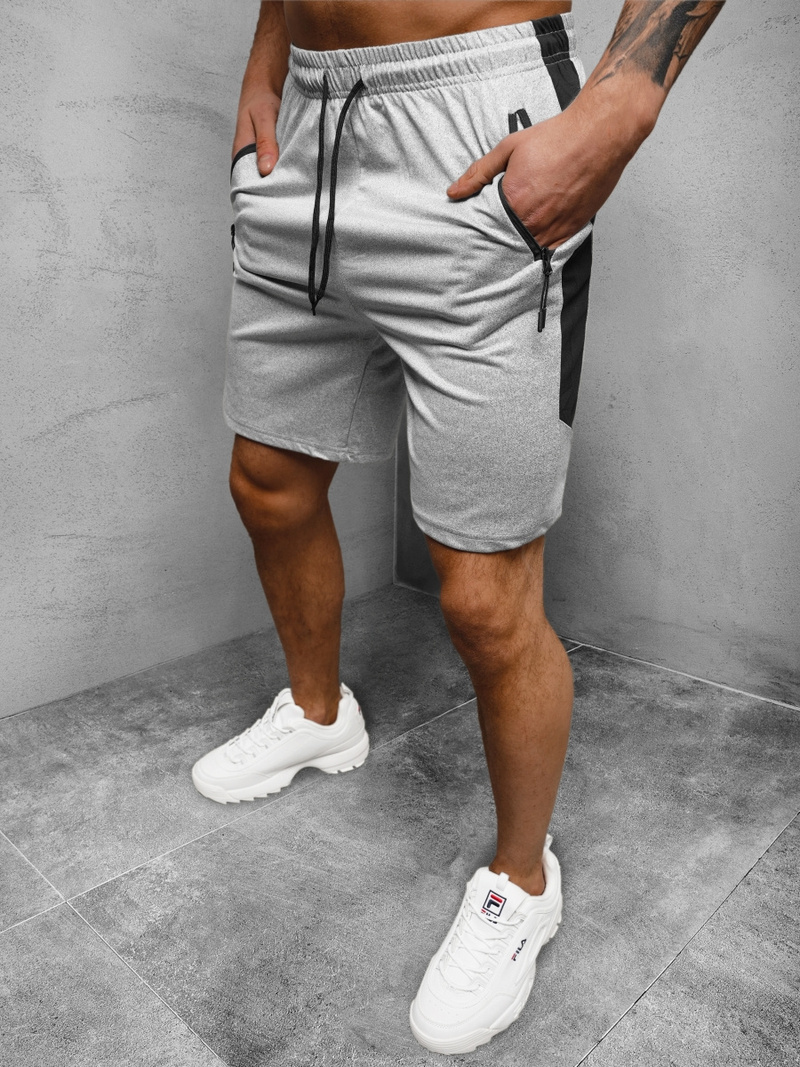 Férfi rövidnadrág szürke OZONEE JS/68061