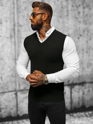 Férfi Pulóver Fekete OZONEE NB/MM6005/4Z