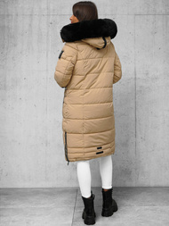 Női téli kabát bézs OZONEE O/W377