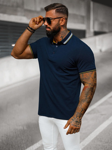 Férfi galléros póló gránát OZONEE O/DA729