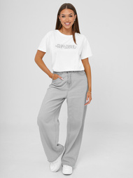 Női polo fehér-ezüst OZONEE JS/YJ77716