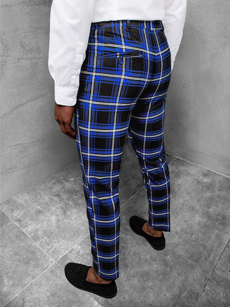 Férfi chino nadrág Kék OZONEE DJ/5573