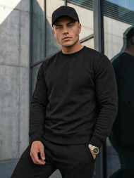 Férfi melegítő együttes Fekete OZONEE JS/68C10380/3Z