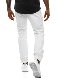 Férfi nadrág színű jogger Fehér OZONEE A/0952