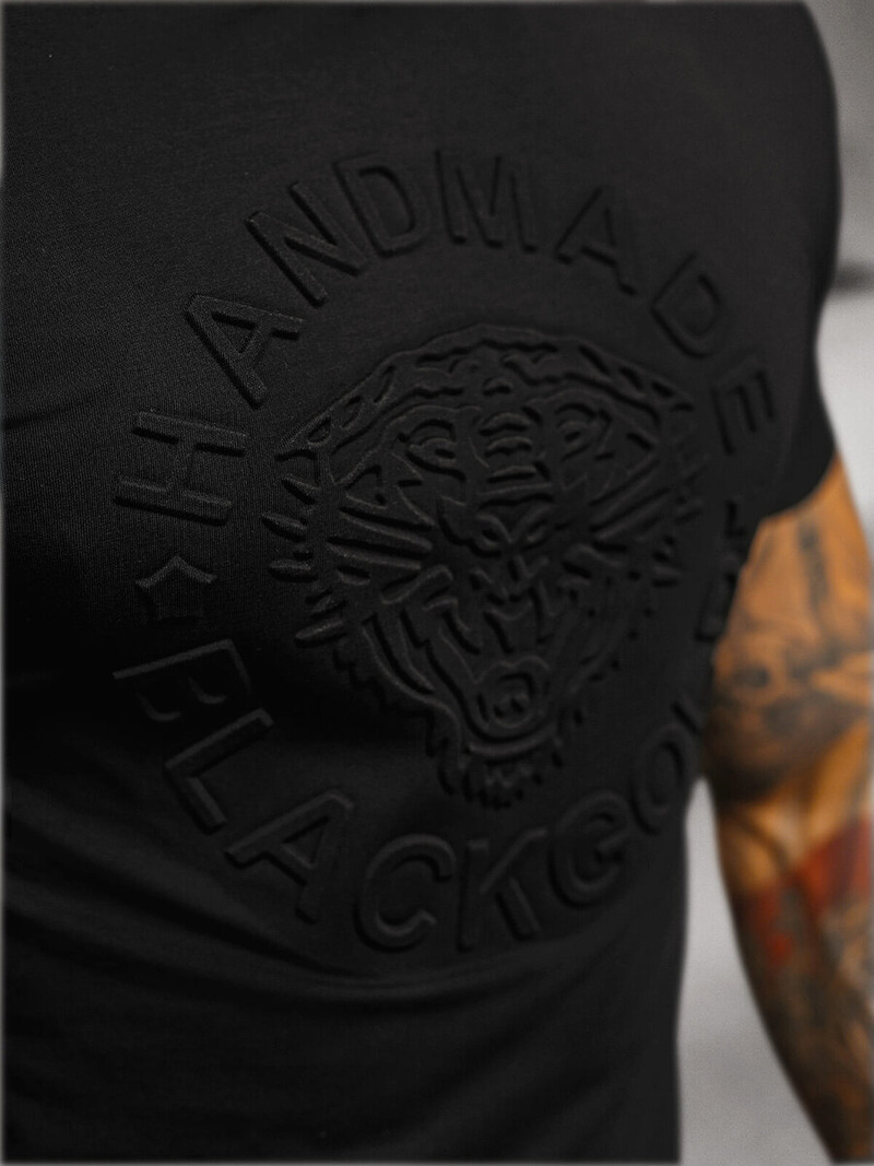 Férfi Póló Fekete OZONEE NB/MT3056Z