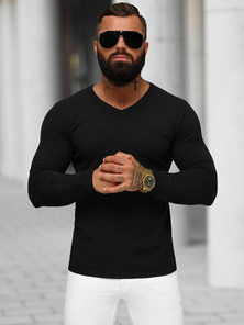 Férfi Pulóver Fekete OZONEE NB/MMB601/4Z