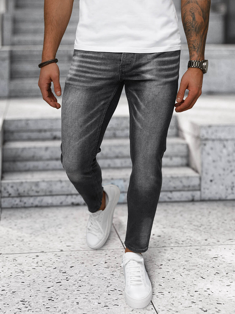 Férfi farmer nadrág grafit OZONEE NB/MP0199GS