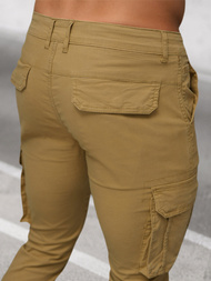 Férfi nadrág chino jogger bézs OZONEE NB/MP0202KZ