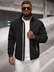 Férfi kapucnis softshell kabát fekete OZONEE JS/5M3105/392Z