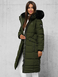 Női téli kabát khaki OZONEE O/W377