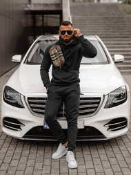 Férfi melegítő együttes Fekete OZONEE JS/68C10381/3Z