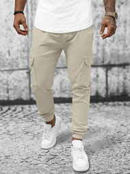 Férfi Chino Nadrág Bézs OZONEE O/P4051