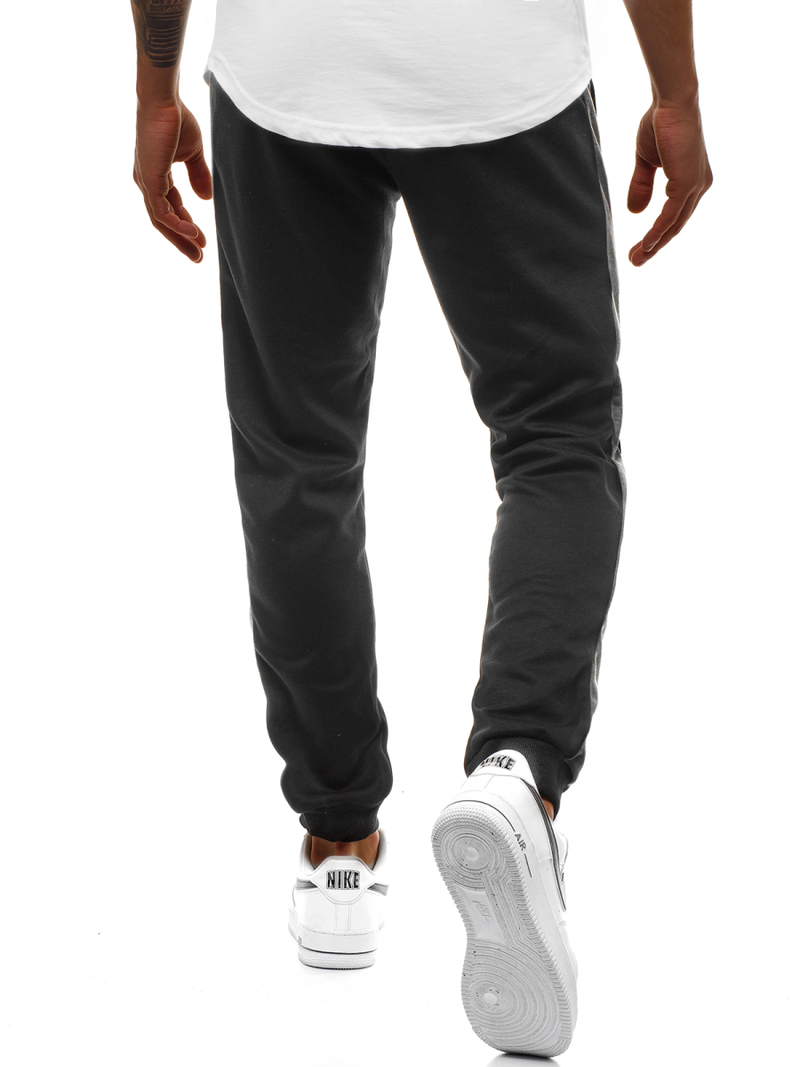 Férfi melegítő nadrág Fekete-grafit OZONEE JS/JZ11003