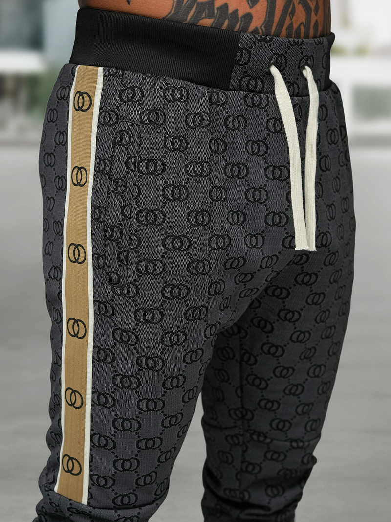 Férfi melegítő együttes fekete OZONEE O/FF5110AB