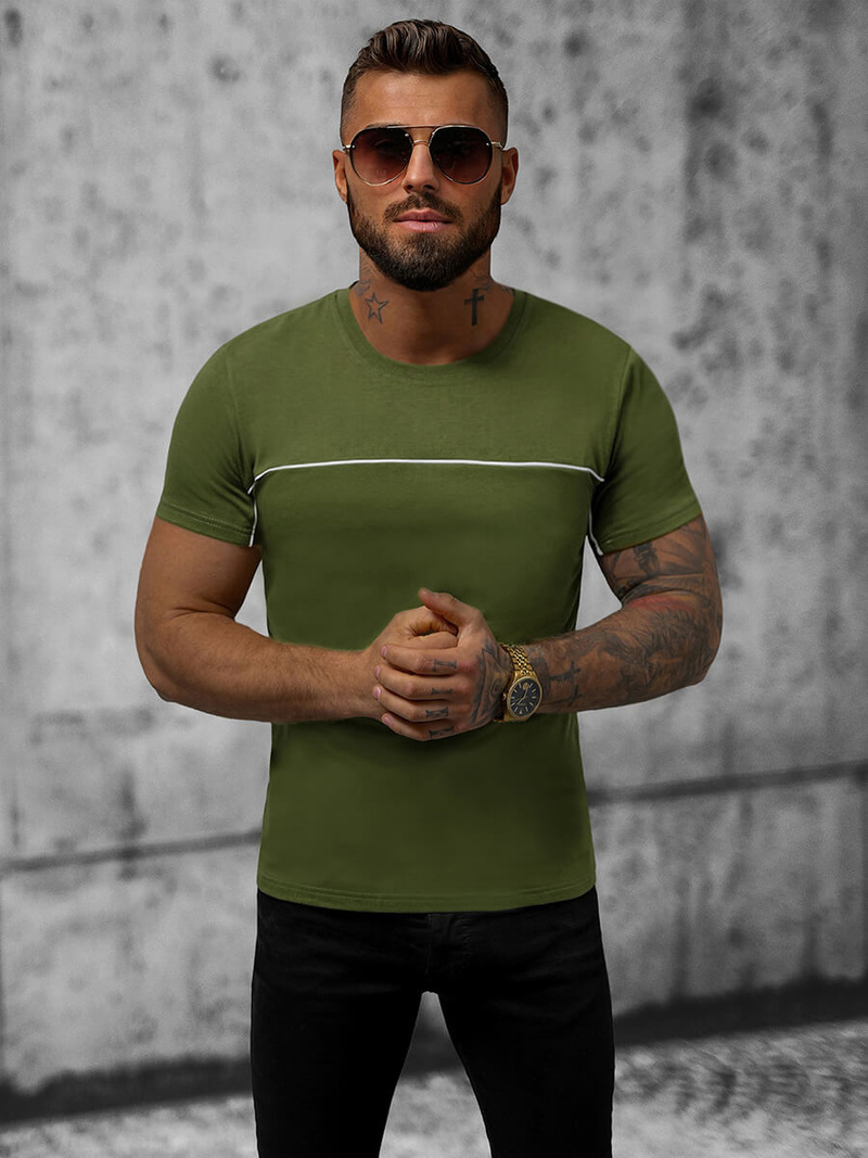 Férfi Póló Zöld OZONEE JS/8T250/29