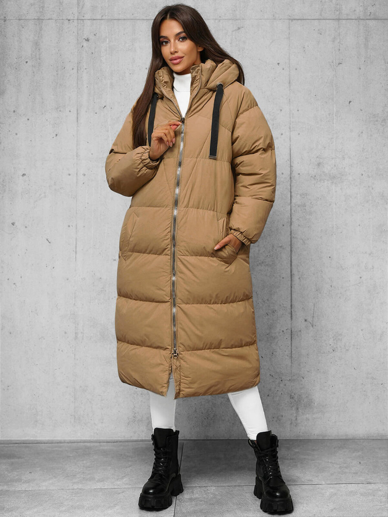 Női téli kabát camel OZONEE JS/5M3163/84Z
