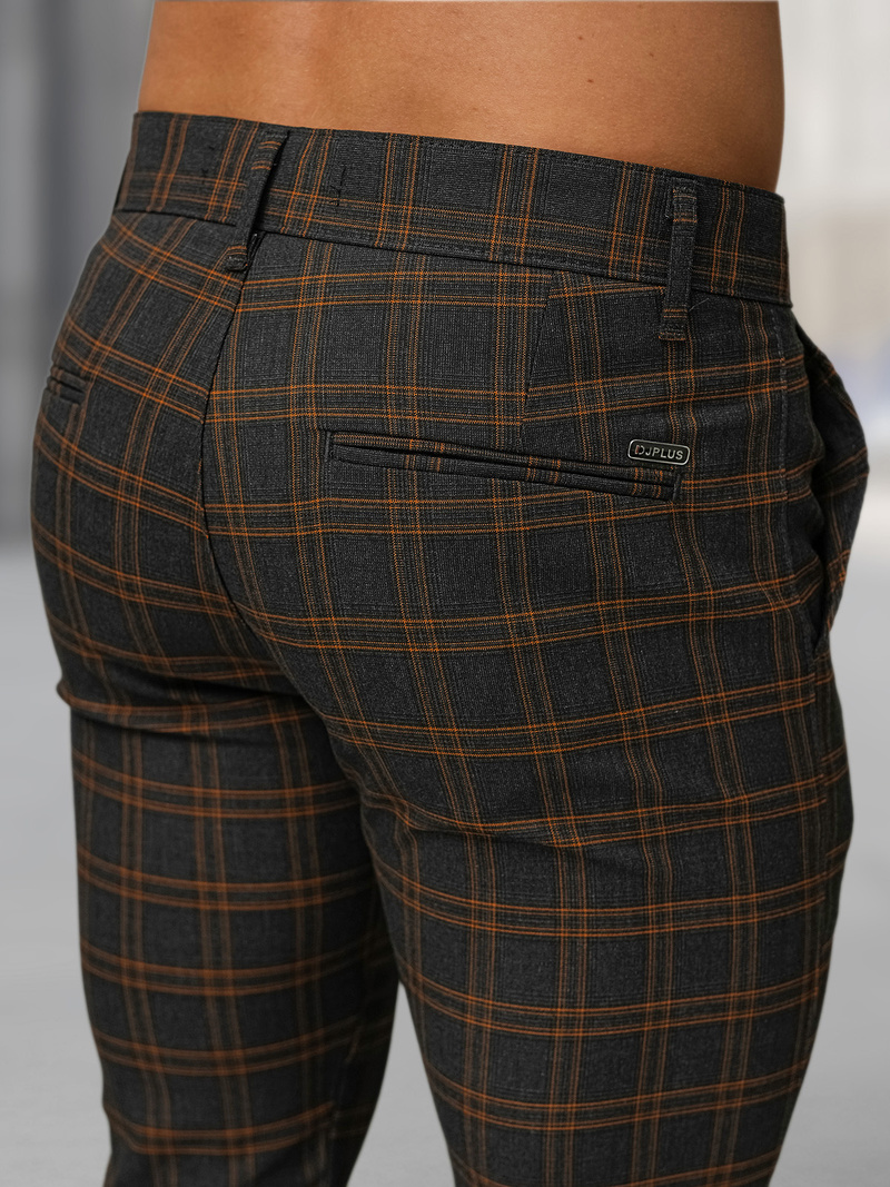 Férfi chino nadrág grafit OZONEE DJ/5632Z