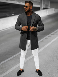 Férfi Szövetkabát Grafit OZONEE JB/1047Z