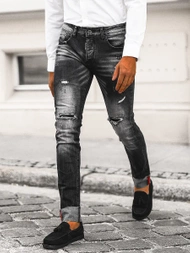 Férfi farmer nadrág fekete OZONEE NB/MP0126N