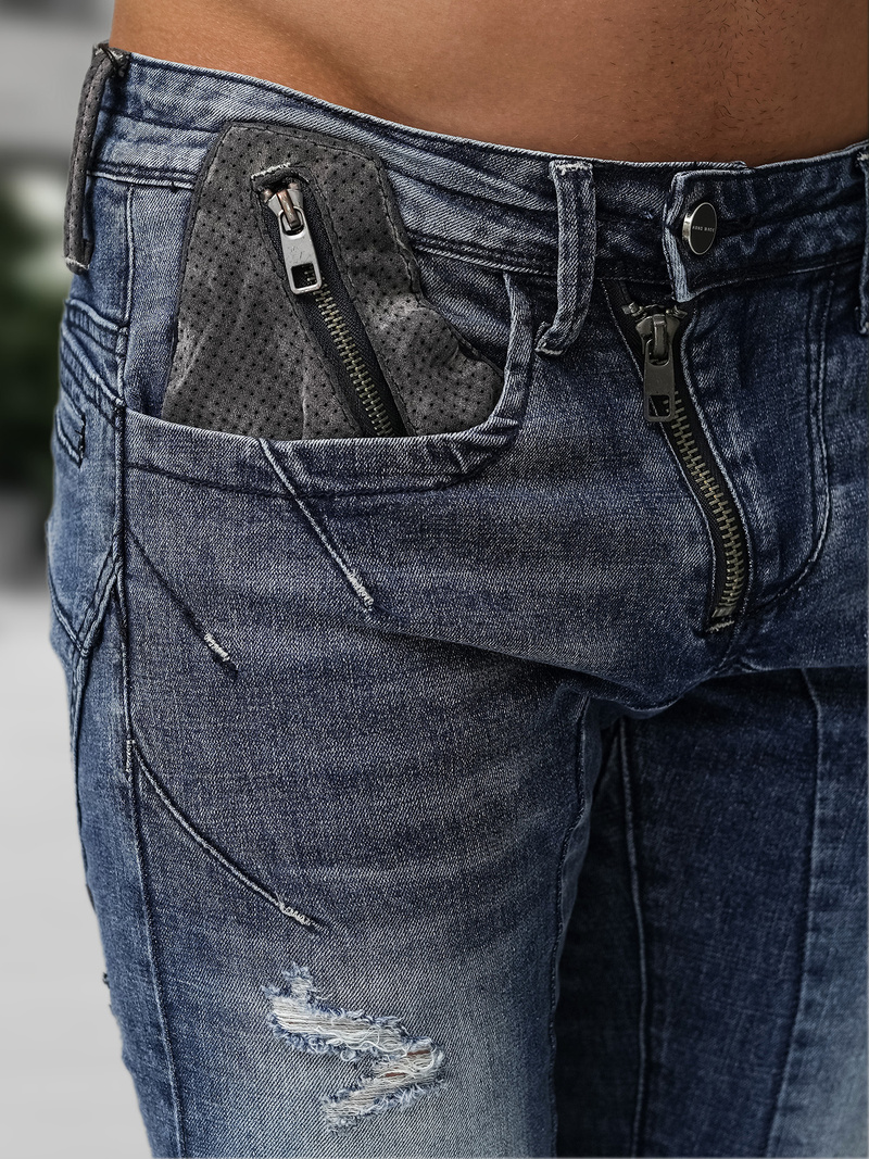 Férfi farmer nadrág kék OZONEE NB/MP0045BZ