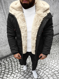 Férfi téli parka kabát fekete OZONEE JS/22M51/392