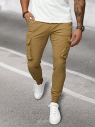 Férfi nadrág chino jogger bézs OZONEE NB/MP0202KZ