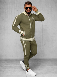 Férfi melegítő együttes khaki OZONEE O/FF5030AB