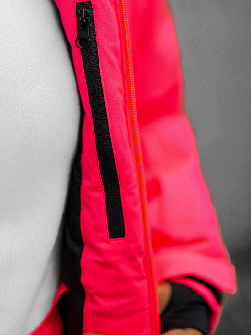 Női téli kabát rózsaszín-neon OZONEE JS/HH012/53Z