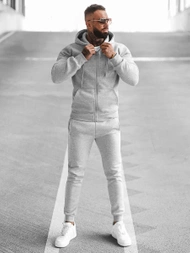 Férfi melegítő együttes szürke OZONEE JS/68C10386/2Z