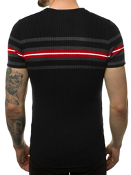 Férfi blúz Fekete OZONEE L/2296