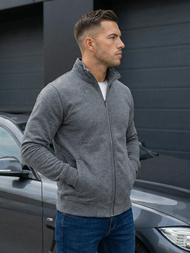 Férfi Pulóver Sötét-Szürke OZONEE JS/2002Z