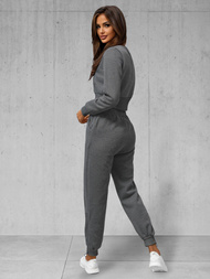 Kétrészes női tréning szett grafit OZONEE JS/8C78/5Z