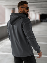 Férfi softshell kabát grafit OZONEE JS/27B6529/5Z