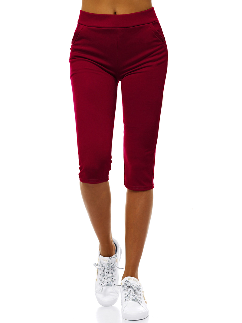Női leggings bordó OZONEE JS/1027/C13