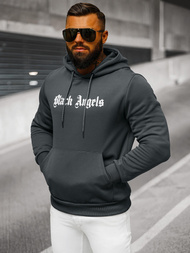 Férfi kapucnis felső grafit OZONEE JS/27B6509/5