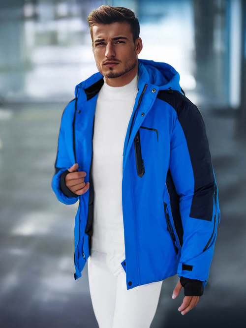 Férfi Steppelt Kabát Kék OZONEE JS/91M9905/184Z