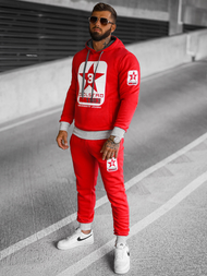 Férfi melegítő együttes piros OZONEE JS/8C59/18Z