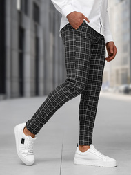 Férfi chino nadrág fekete OZONEE DJ/5515Z