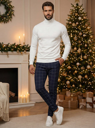 Férfi chino nadrág kék OZONEE DJ/5505Z