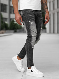 Férfi farmer nadrág fekete OZONEE NB/MP0045NZ