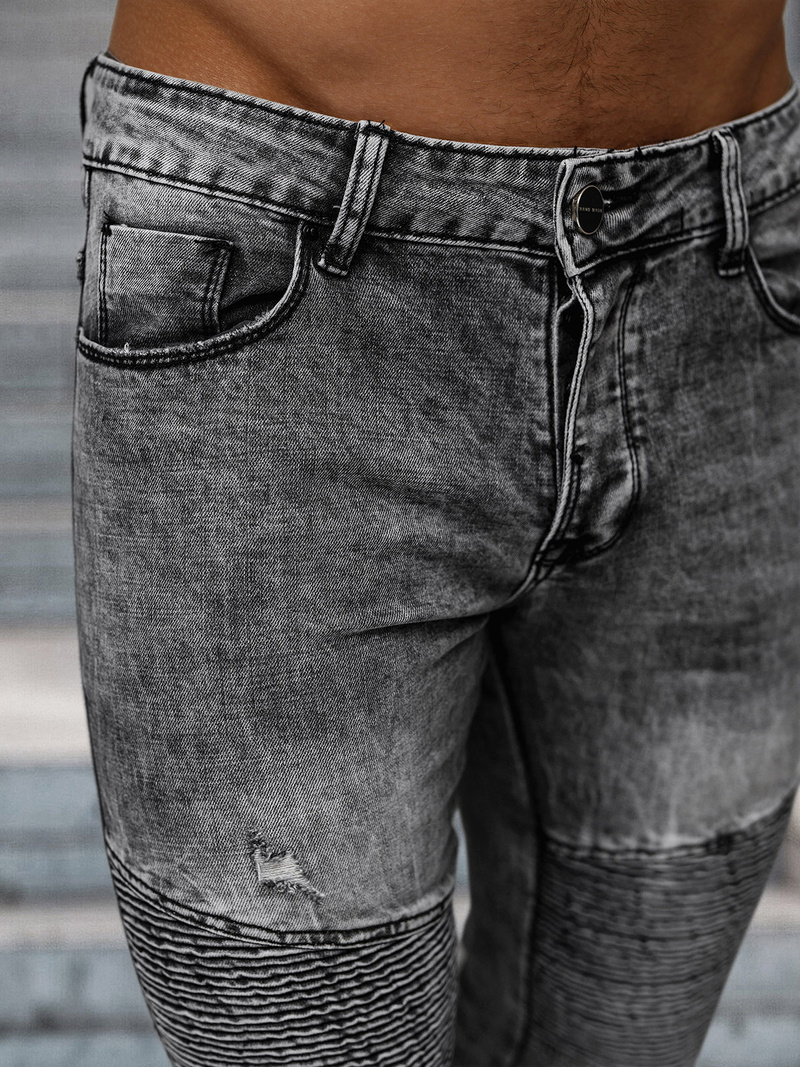 Férfi farmer nadrág fekete OZONEE NB/MP0069N