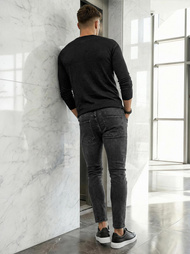 Férfi farmer nadrág fekete OZONEE O/JK2918Z