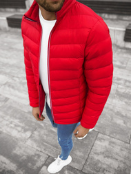 Férfi átmeneti kabát piros OZONEE JB/JP1100Z