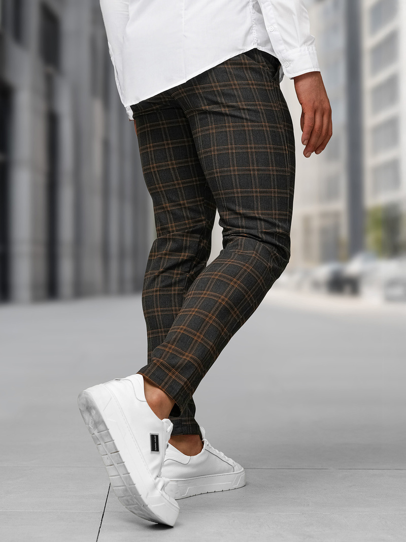 Férfi chino nadrág grafit OZONEE DJ/5632Z