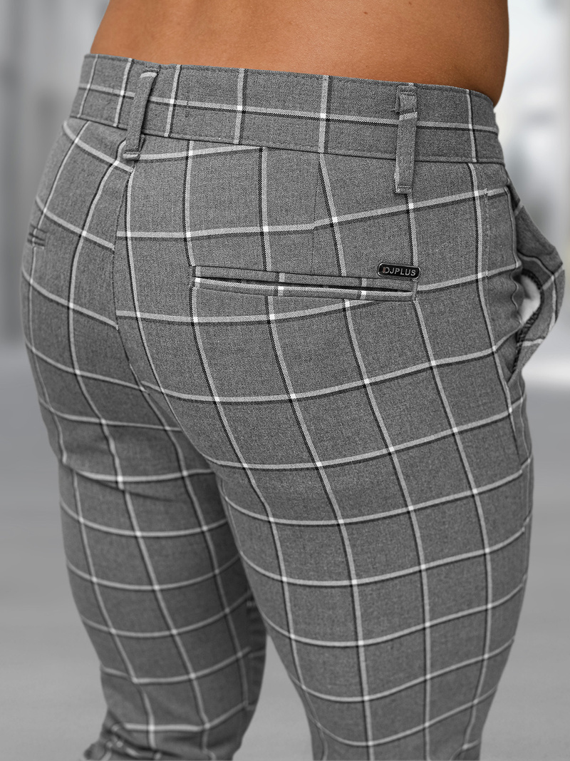 Férfi Chino Nadrág Sötét-Grafit OZONEE DJ/5522Z