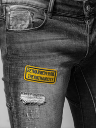 Férfi farmer nadrág fekete OZONEE NB/MP0047NZ